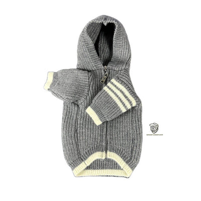 Grey Dog Tactile Hoodie