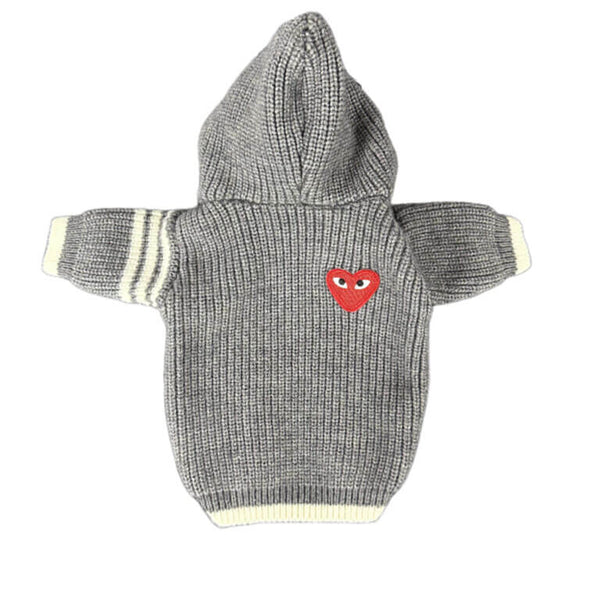 Grey Dog Tactile Hoodie
