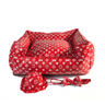 🛏️ Luxury Red LV Doggo Bed