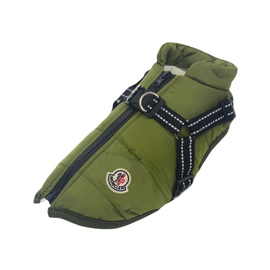 Moncler Designer Dog Harness Coat Bundle