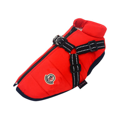 Moncler Designer Dog Harness Coat Bundle
