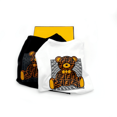 Cartoon Bear Dog Backspin Tshirt