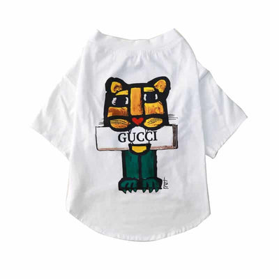 White Cartoon Fire Tshirt