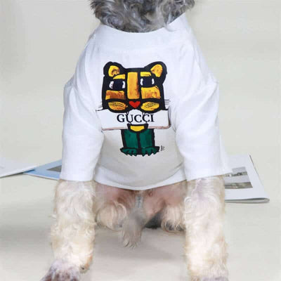 White Cartoon Fire Tshirt