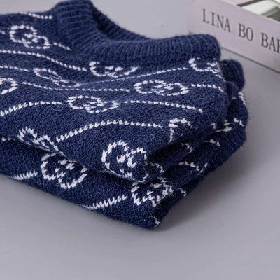 Navy Blue Dog Clean Sweater