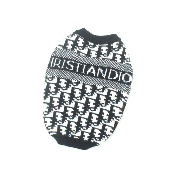 DD Black Alphabet Bubbly Sweater