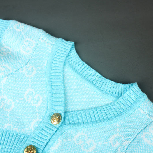 GG Blue Pink Edgy Cardigan