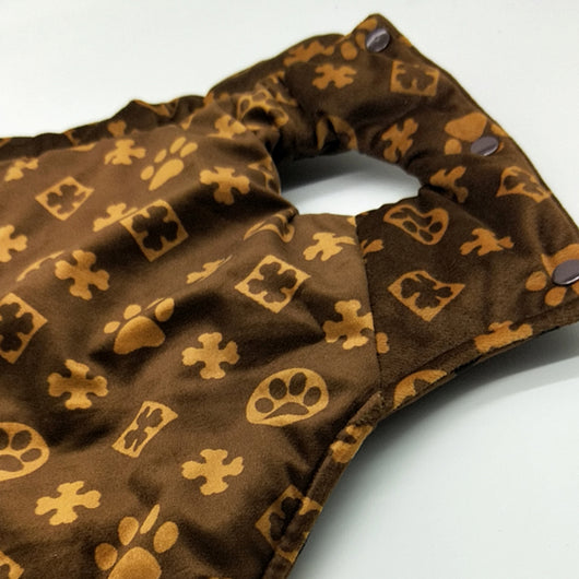 Manteau réversible marron FF