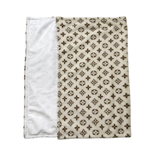 Soft Blanket With Brown Abstract Print