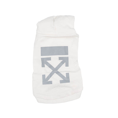 Woof White Reflective Wavy Hoodie