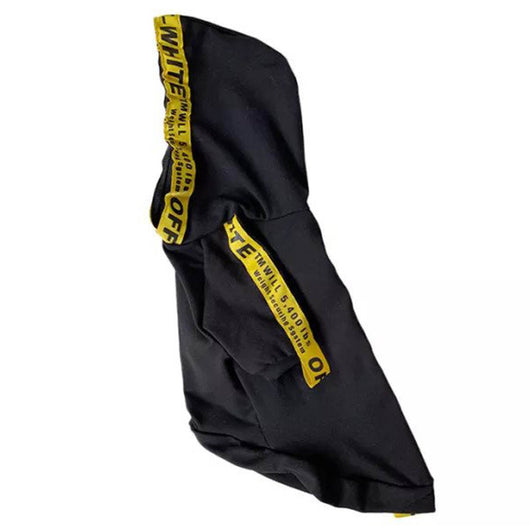 Woof White Yellow Stripe Heritage Hoodie