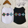 LV Crochet Patch Sleeveless Pet Tee