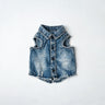 Acid Wash Denim Dog Vest