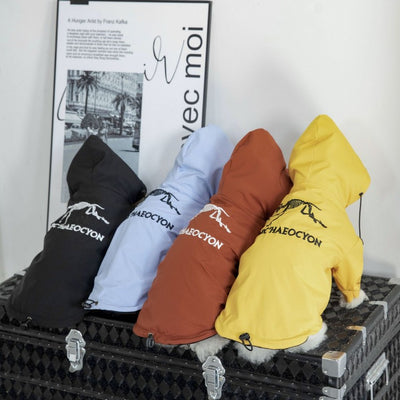 Large Dogs Designer Rain Tactile Jacket