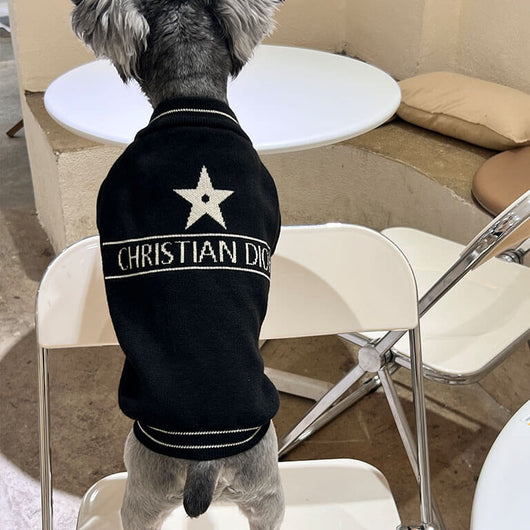 Timeless Grey Black Sweater For Dog