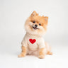 PAWSMOMENT Heart Knit Sweater