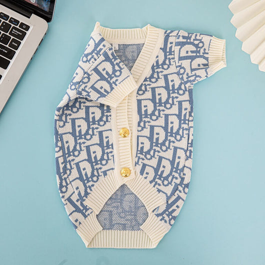 Black And White Dog Retro Sweater