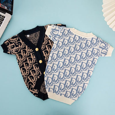 Black And White Dog Retro Sweater