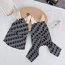 MIDOG Black and White Patterned Dog Outfit