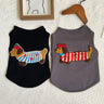REJOICE Dog Pattern Sleeveless Tee