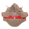 Khaki Pet Clothing Puffer Offbeat Coat