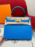 Kelly 28 Blue Frida Luxury Bag