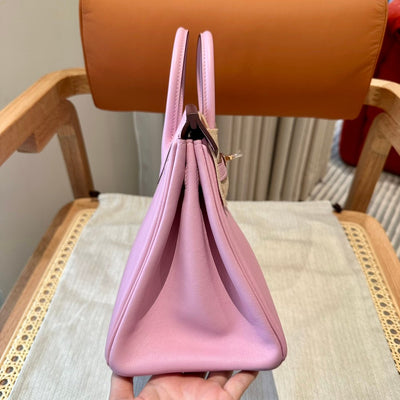 Birkin 25 Mauve Luxury Bag