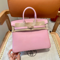 Birkin 25 Mauve Luxury Bag