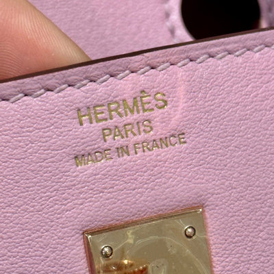 Birkin 25 Mauve Luxury Bag