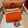 Kelly 28 Feu Orange Luxury Bag