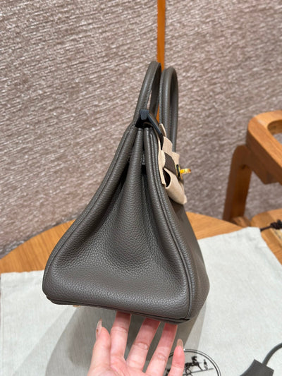Birkin 25 Gris Etain Luxury Bag