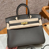Birkin 25 Gris Etain Luxury Bag