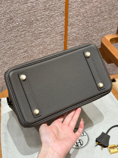 Birkin 25 Gris Etain Luxury Bag