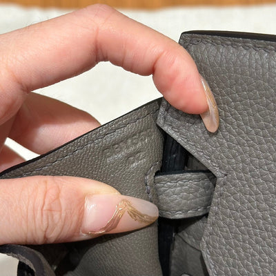 Birkin 25 Gris Etain Luxury Bag