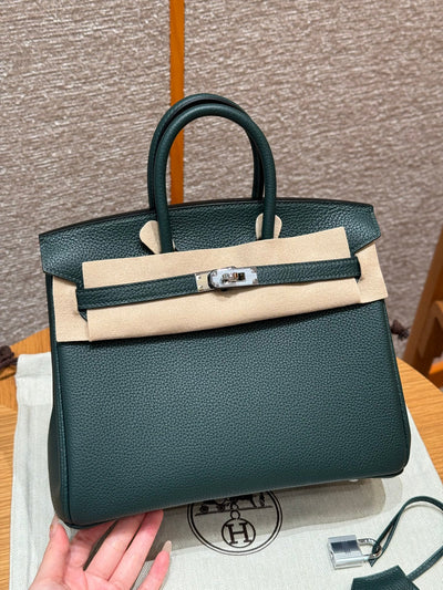 Birkin 25 Vert Titien Luxury Bag