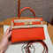 Kelly Mini II Feu Luxury Bag