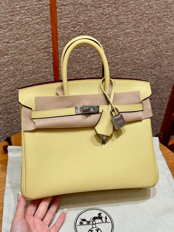 Birkin 25 Jaune Poussin Luxury Bag
