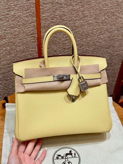 Birkin 25 Jaune Poussin Luxury Bag