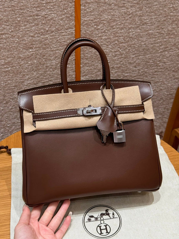 Birkin 25 Chocolate Luxury Bag