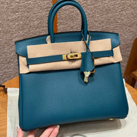 Birkin 25 Vert Bosphore Luxury Bag