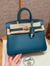 Birkin 25 Vert Bosphore Luxury Bag