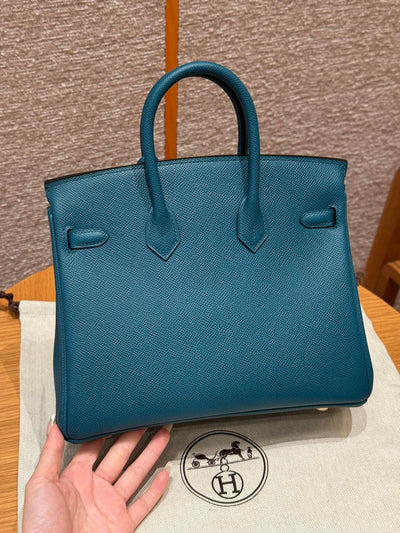Birkin 25 Vert Bosphore Luxury Bag