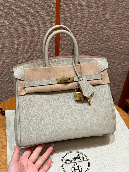 Birkin 25 Gris Perle Luxury Bag