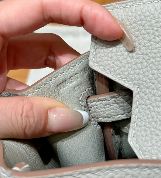 Birkin 25 Gris Perle Luxury Bag