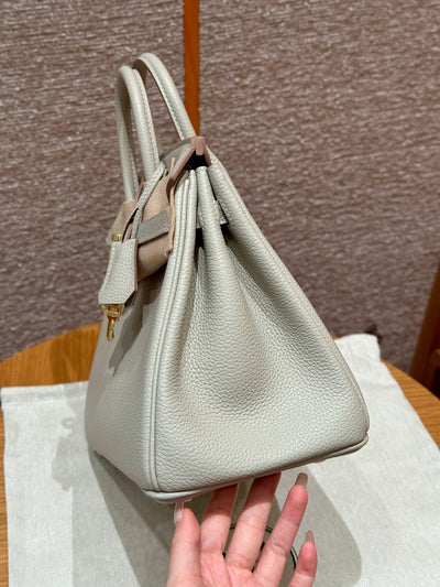 Birkin 25 Gris Perle Luxury Bag