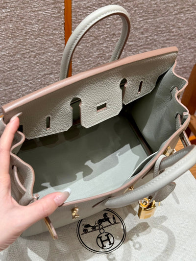 Birkin 25 Gris Perle Luxury Bag