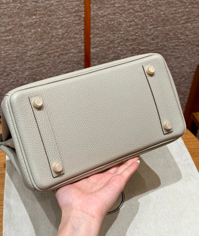 Birkin 25 Gris Perle Luxury Bag