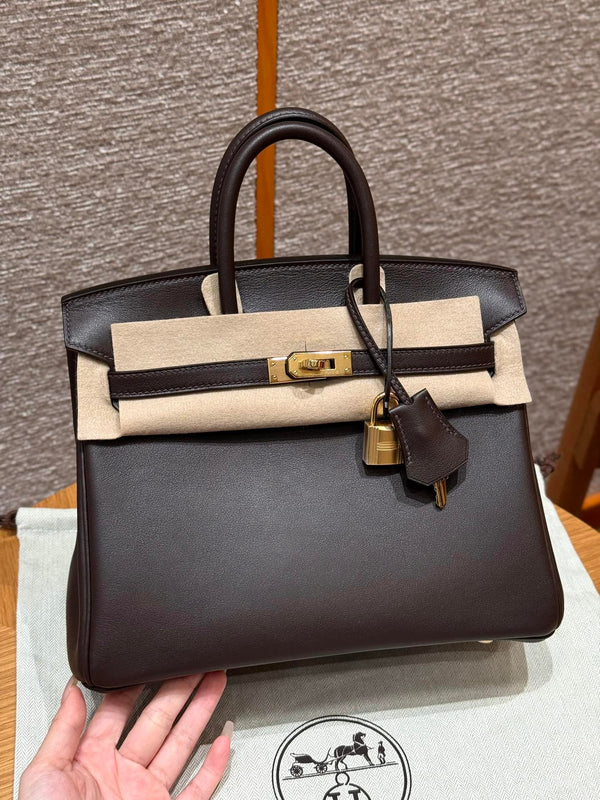 Birkin 25 Chocolate Luxury Bag