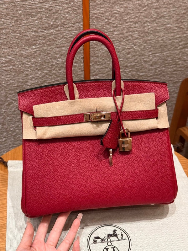Birkin 25 Ruby Luxury Bag