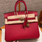 Birkin 25 Ruby Luxury Bag